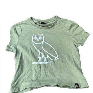 OVO Octobers Very Own Green Crop Top Size S